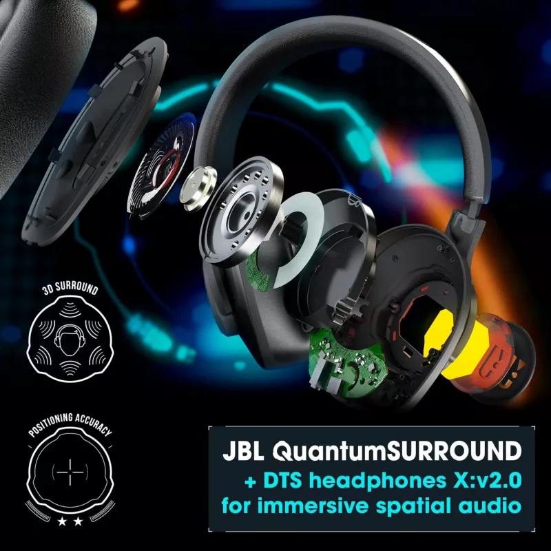 JBL Quantum 400 ZWART, bedraad, gaming, 20 - 20000 Hz, 248 g, koptelefoon, zwart