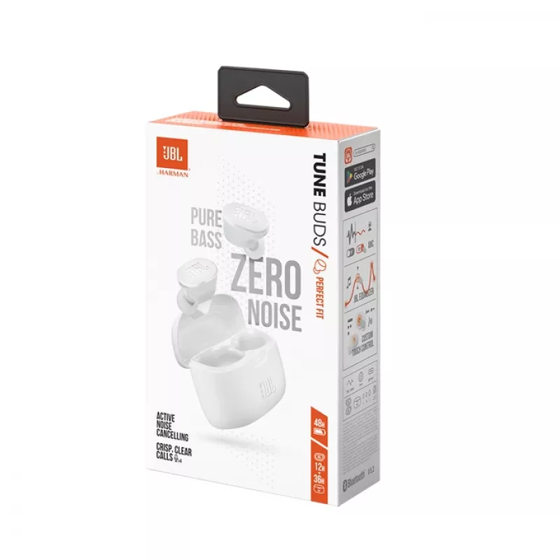 JBL Tune Buds headset True Wireless Stereo (TWS) in-ear bellen/muziek Bluetooth wit