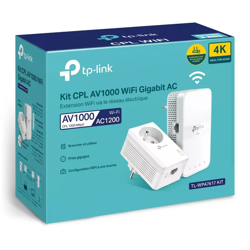 TP-Link TL-WPA7617 KIT 1200 Mbit/s Ethernet LAN Wi-Fi wit 2 stuks