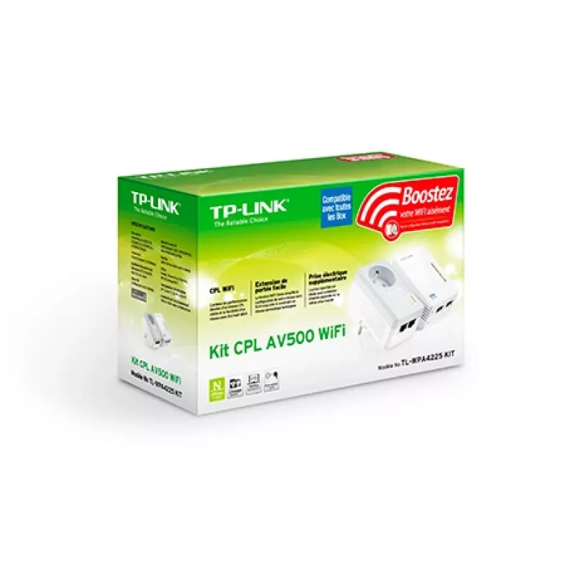 TP-Link TL-WPA4225 KIT PowerLine-netwerkadapter 500 Mbit/s Ethernet LAN Wi-Fi wit 2 stuks