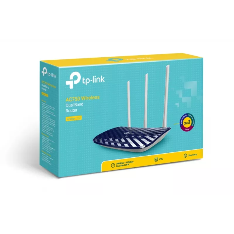 TP-Link AC750 WLAN-router Fast Ethernet dual-band (2,4 GHz / 5 GHz) zwart, wit