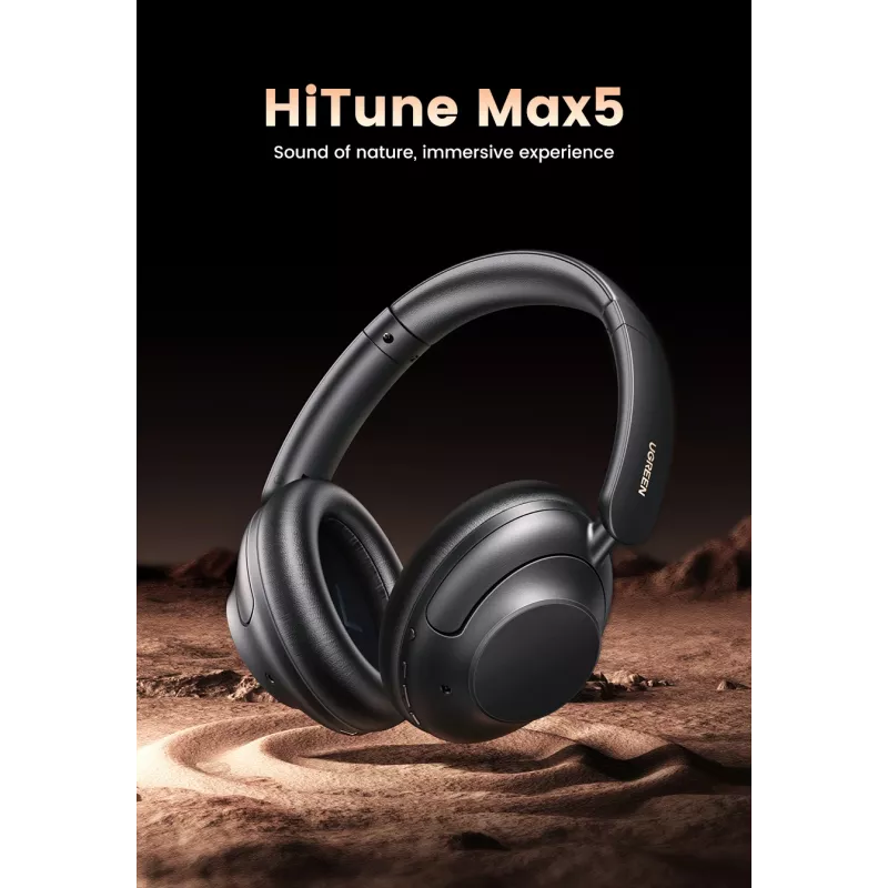 Ugreen HiTune Max5 headset bedraad & draadloos hoofdband gesprekken/muziek Bluetooth zwart