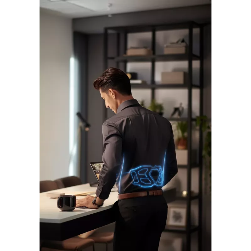Taille-massageapparaat SKG W9-Pro — batterijgevoed 10 W, vibratie- en combinatiemassage, ingebouwde accu, wit