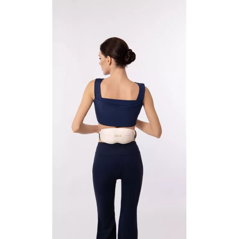 Taille-massageapparaat SKG GS500 — EMS en vibratie, ingebouwde accu, 10 W, wit
