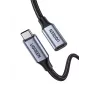 Ugreen USB-C 3.1 verlengkabel USB-kabel USB 3.2 Gen 2 (3.1 Gen 2) 1 m USB C zwart, grijs