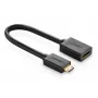 HDMI-kabel Ugreen 20137 mini-HDMI stekker naar HDMI bus zwart goud