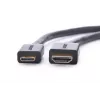 HDMI-kabel Ugreen 20137 mini-HDMI stekker naar HDMI bus zwart goud