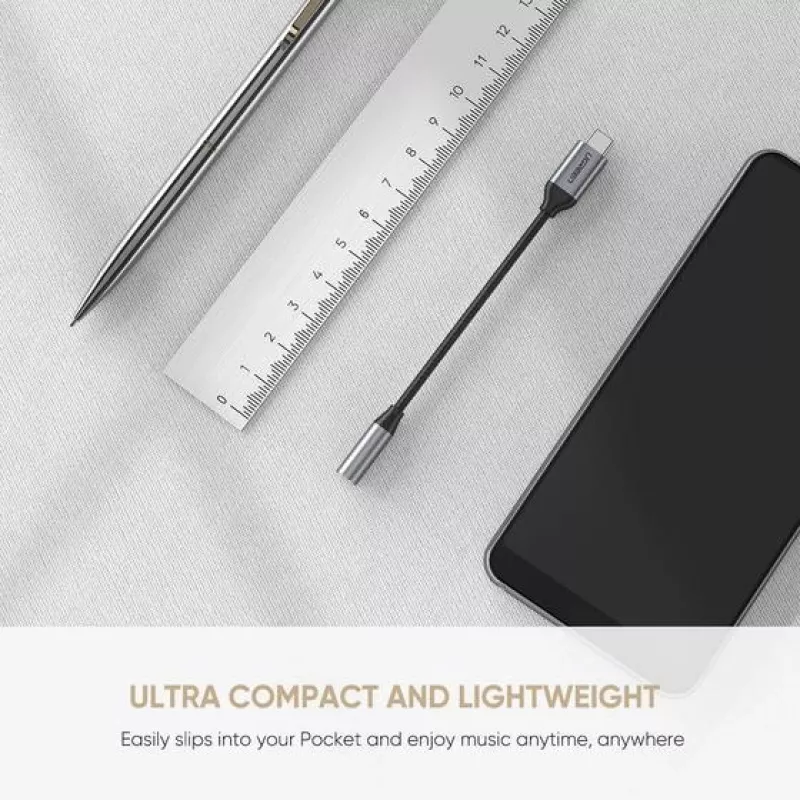 Mobiele-telefoonkabel Ugreen 30632 USB-C naar 3,5 mm zwart