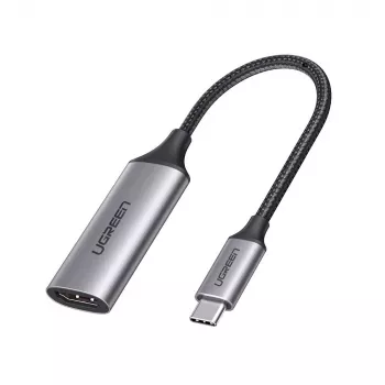 Ugreen 70444 videokabel-adapter HDMI Type-A (standaard) USB Type-C aluminium, zwart