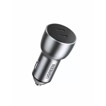 Autolader Ugreen 70594 universeel grijs 12/24V 2x USB Type-C