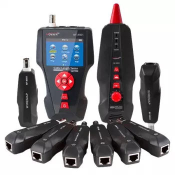 Kabeltester LYNX CS TLCD88 — LCD-tester voor Cat3/Cat5E/Cat6 en PoE-detectie