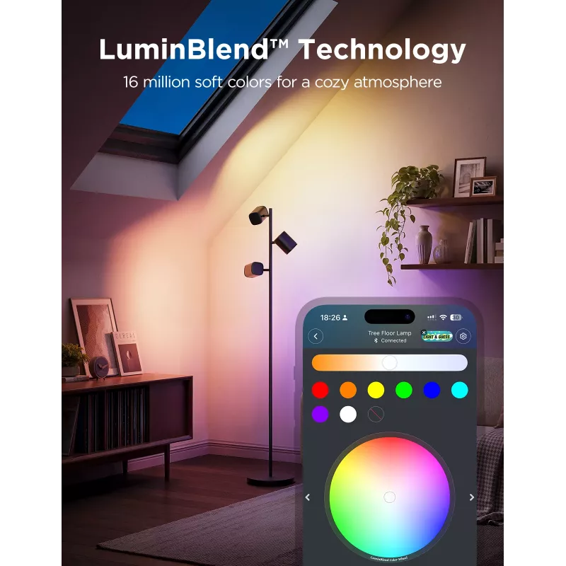 Govee Tree Floor Lamp slimme vloerlamp wifi/Bluetooth 72 W
