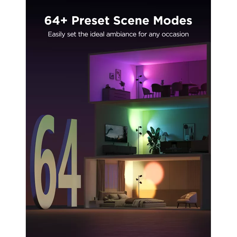 Govee Tree Floor Lamp slimme vloerlamp wifi/Bluetooth 72 W