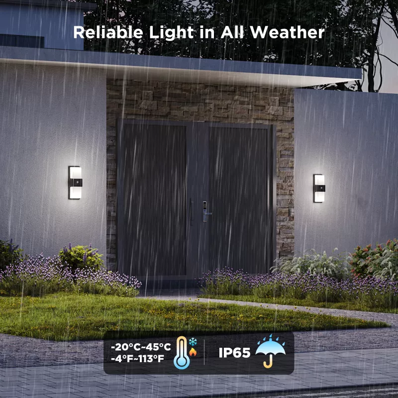 Buitenwandlamp Govee H7078CD1 slim RGB-kleurwissel, wifi-/app-bediening