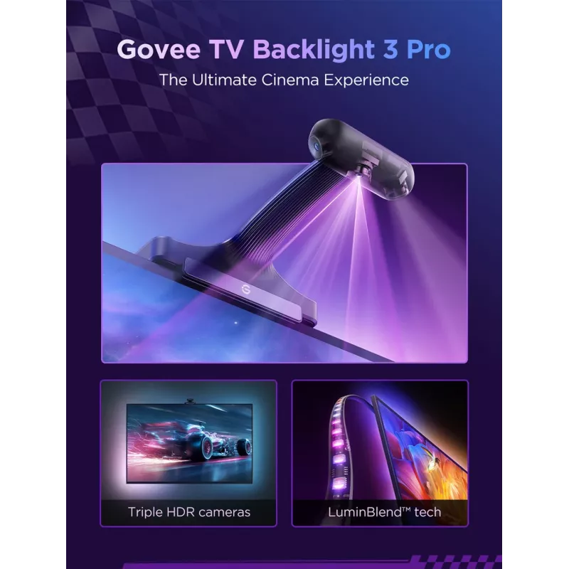 Slimme strip light Govee H66A1 Wi-Fi/Bluetooth 5 m zwart