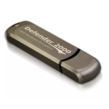 iStorage Kanguru Defender 2000 FIPS 140-2 gecertificeerd, 32 GB USB-flashstation USB Type-A 2.0 bruin