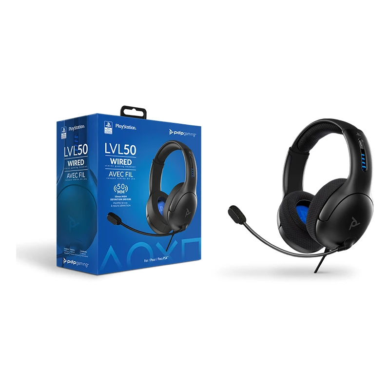 PDP LVL50 headset bedraad hoofdband gaming zwart, grijs