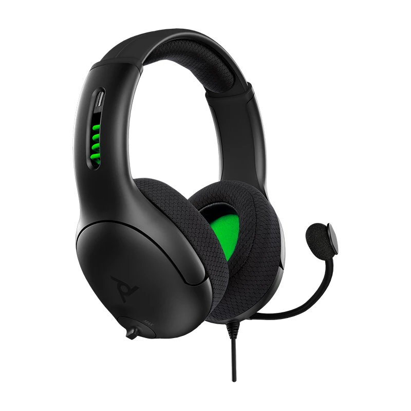 PDP LVL50 headset bedraad hoofdband gaming zwart, groen, grijs