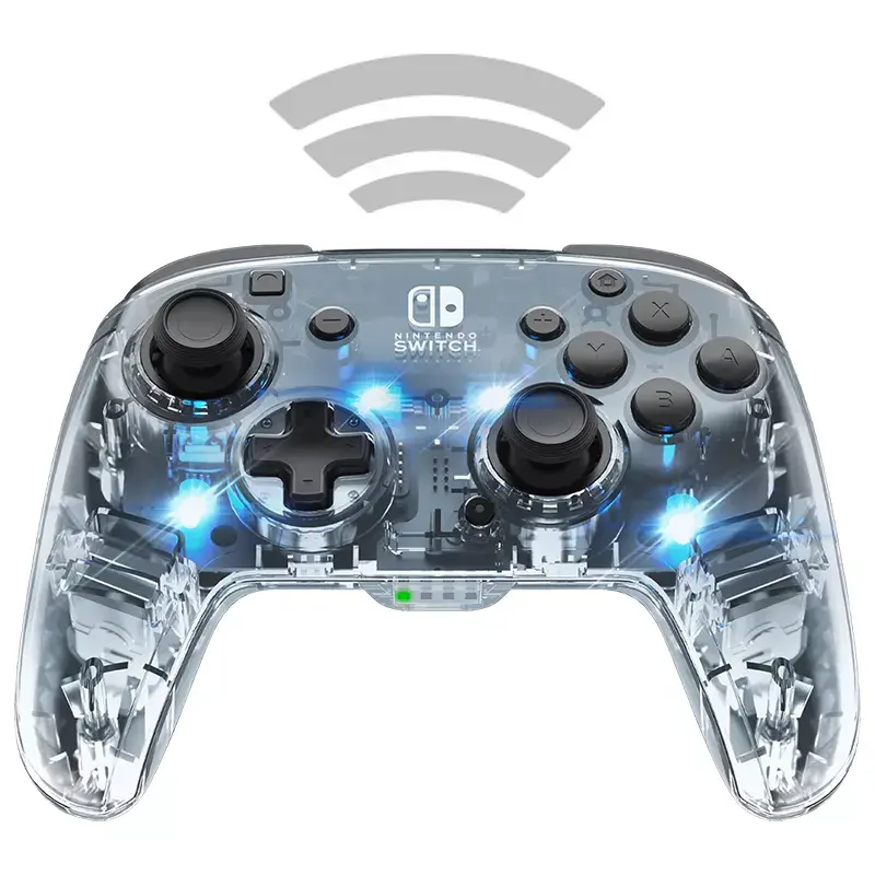 PDP Afterglow zwart, transparant gamepad analoog / digitaal Nintendo Switch, Nintendo Switch Lite, Nintendo Switch OLED