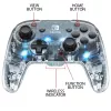 PDP Afterglow zwart, transparant gamepad analoog / digitaal Nintendo Switch, Nintendo Switch Lite, Nintendo Switch OLED