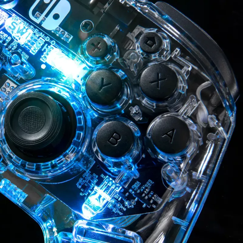 PDP Afterglow zwart, transparant gamepad analoog / digitaal Nintendo Switch, Nintendo Switch Lite, Nintendo Switch OLED