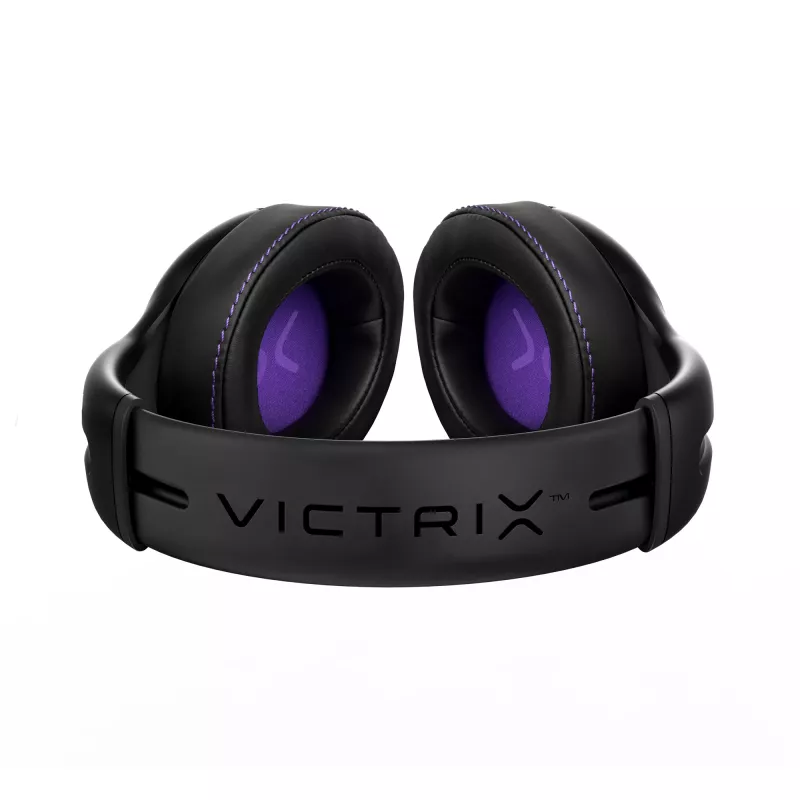 Headset VICTRIX Gambit Wireless — bedraad & draadloos, 20–20000 Hz, 2 m kabel, 301 g, zwart/paars
