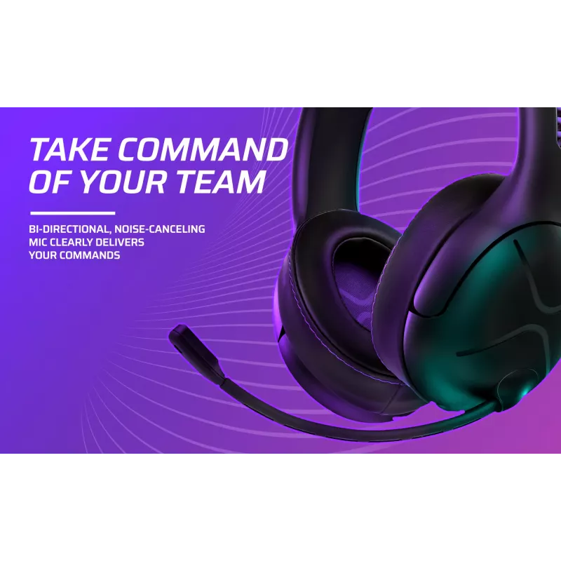 Headset VICTRIX Gambit Wireless — bedraad & draadloos, 20–20000 Hz, 2 m kabel, 301 g, zwart/paars