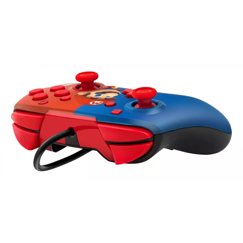 PDP REMATCH bedrade controller: Power Pose Mario, gamepad, Nintendo Switch, Nintendo Switch OLED, D-pad, Home-knop, analoog / digitaal, bedraad, USB