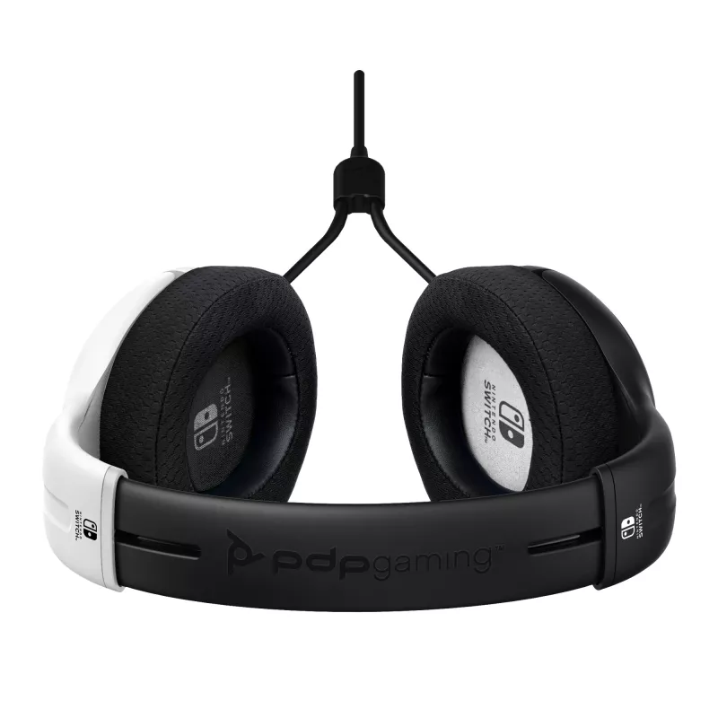 PDP LVL40 headset bedrade headset hoofdband gaming zwart, wit