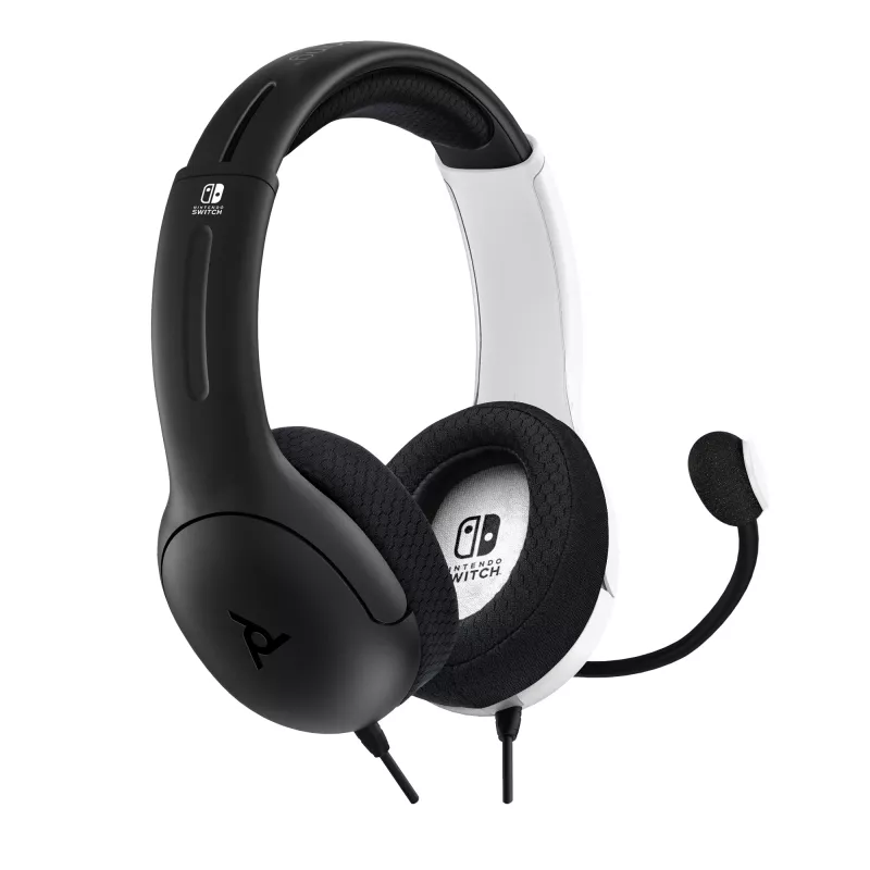 PDP LVL40 headset bedrade headset hoofdband gaming zwart, wit