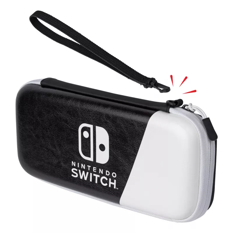 PDP slank Deluxe: zwart & wit hardshell-hoes Nintendo zwart, wit