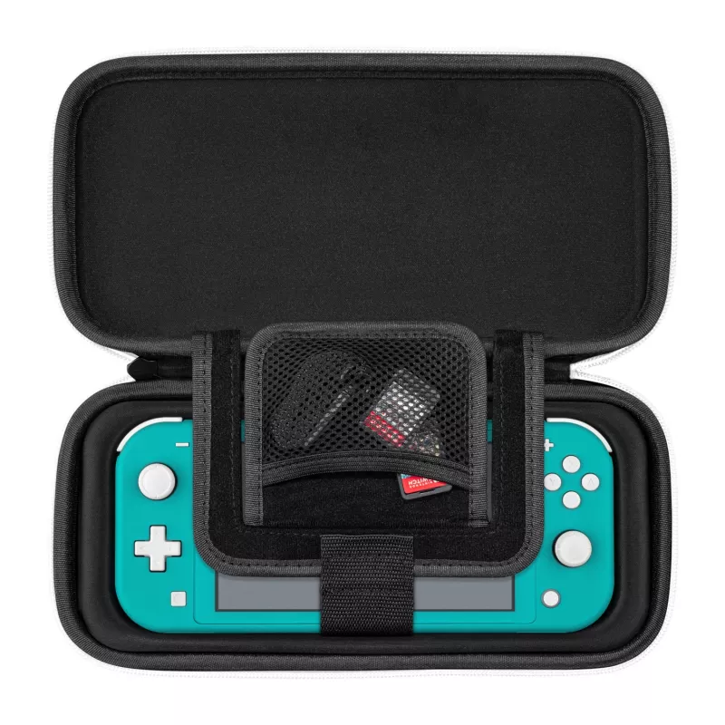 PDP slank Deluxe: zwart & wit hardshell-hoes Nintendo zwart, wit