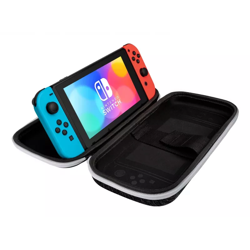 PDP slank Deluxe: zwart & wit hardshell-hoes Nintendo zwart, wit