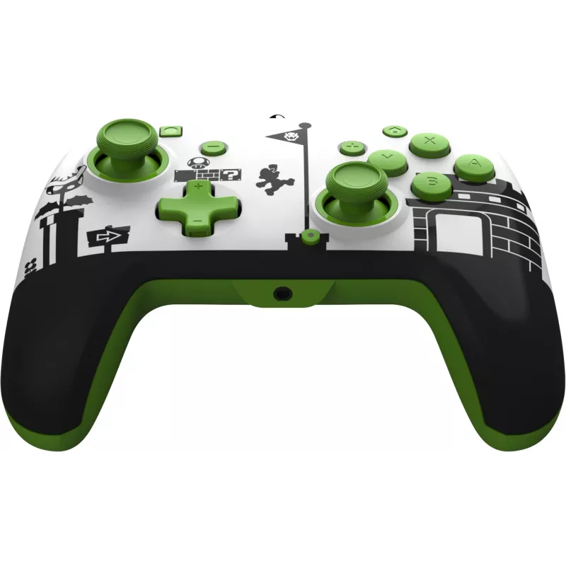 PDP REMATCH bekabelde controller: Super Mario Retro, gamepad, Nintendo Switch, Nintendo Switch OLED, D-pad, home-knop, analoog/digitaal, bekabeld, USB