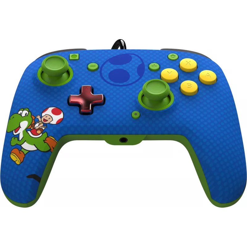 PDP REMATCH bekabelde controller: Yoshi & Toad, gamepad, Nintendo Switch, Nintendo Switch OLED, D-pad, home-knop, analoog/digitaal, bekabeld, USB
