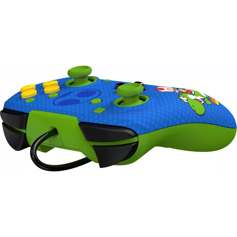 PDP REMATCH bekabelde controller: Yoshi & Toad, gamepad, Nintendo Switch, Nintendo Switch OLED, D-pad, home-knop, analoog/digitaal, bekabeld, USB