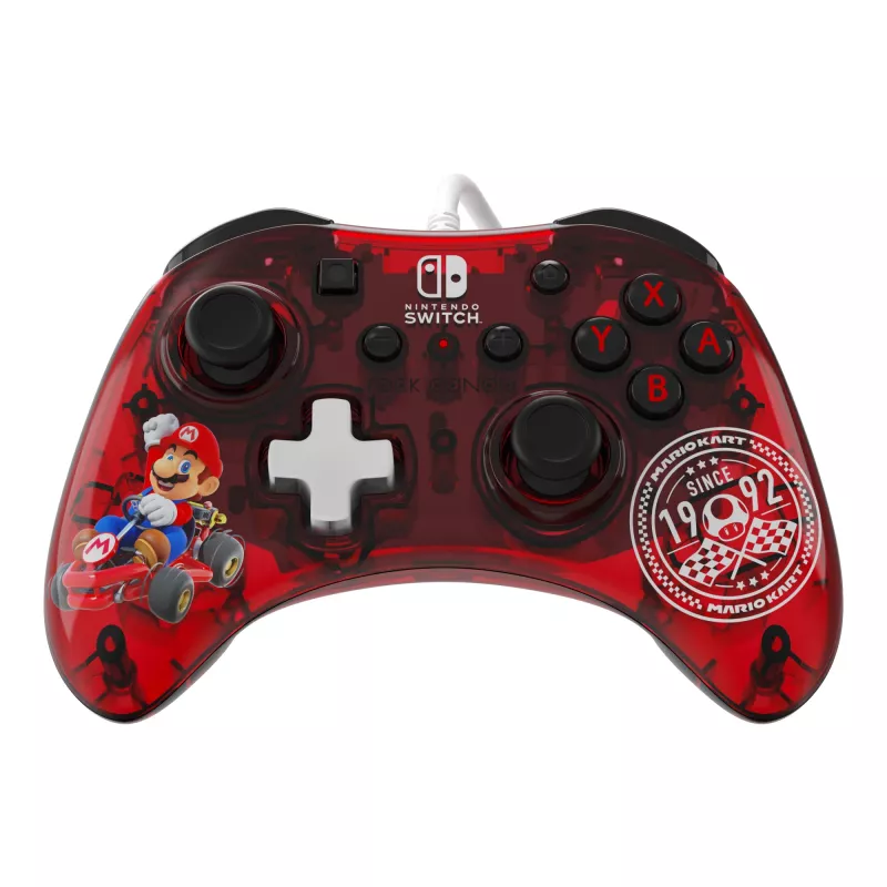 PDP Rock Candy: Mario Punch rood, transparant USB-gamepad analoog/digitaal Nintendo Switch, Nintendo Switch Lite, Nintendo Switch OLED