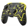 PDP REMATCH GLOW zwart, geel gamepad analoog/digitaal Nintendo Switch, Nintendo Switch OLED