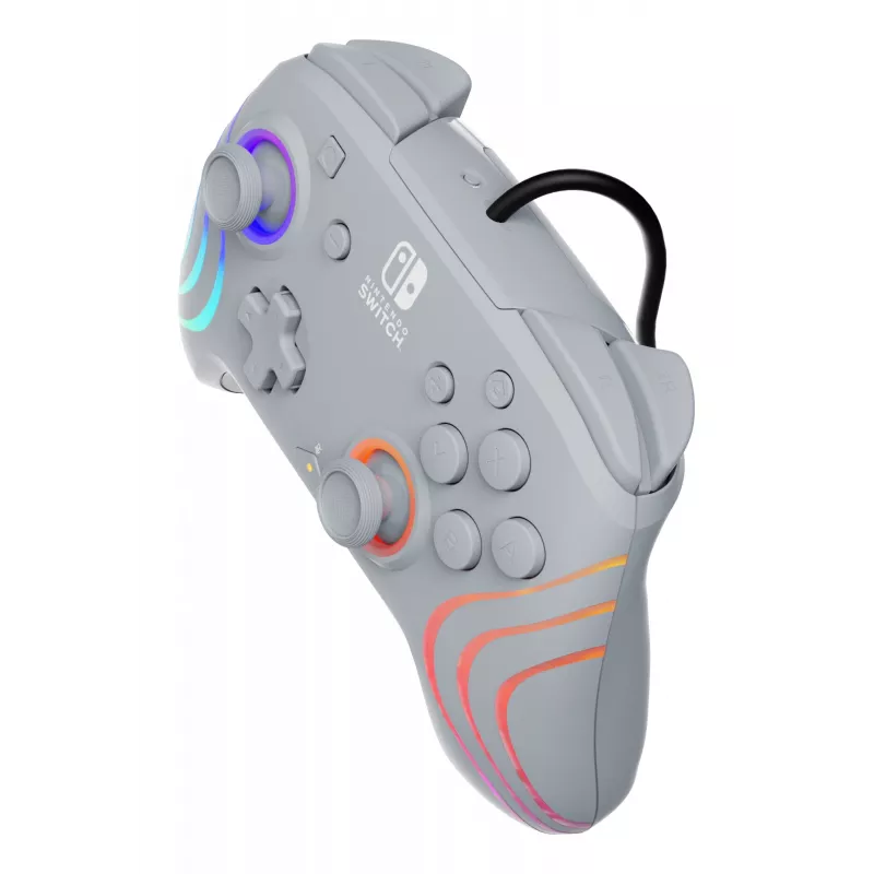 PDP Afterglow Wave grijs USB-gamepad analoog/digitaal Nintendo Switch, Nintendo Switch OLED