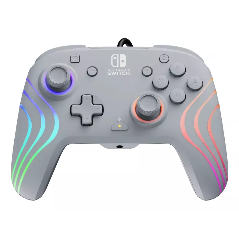 PDP Afterglow Wave grijs USB-gamepad analoog/digitaal Nintendo Switch, Nintendo Switch OLED