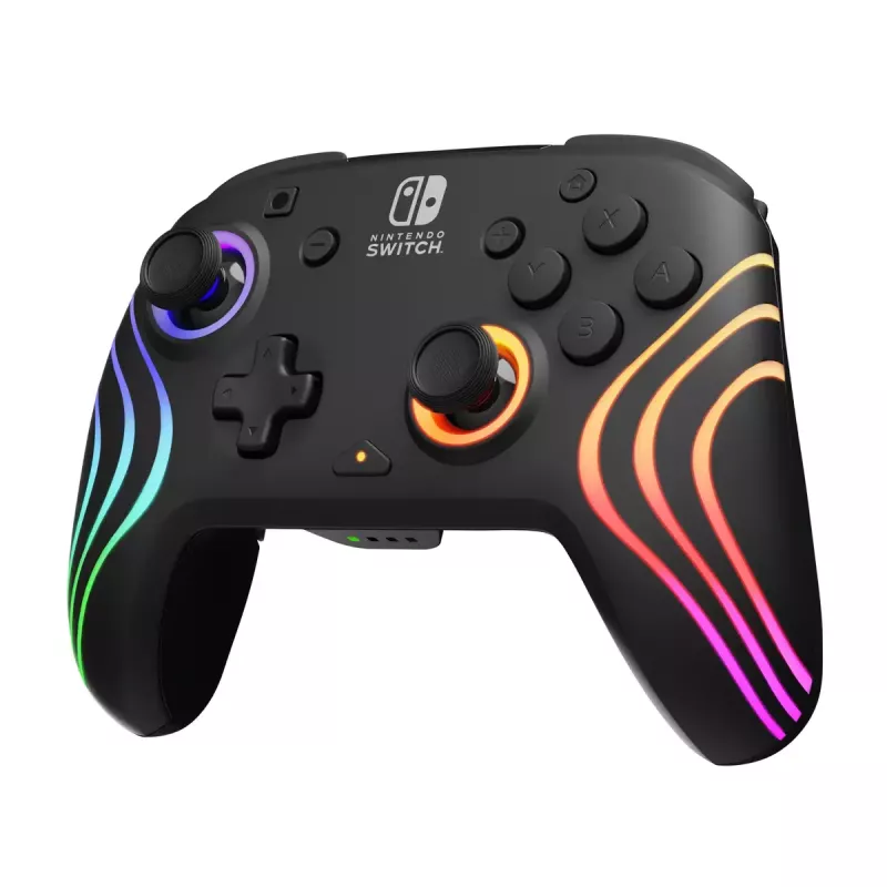 PDP Afterglow Wave zwart USB-gamepad analoog/digitaal Nintendo Switch, Nintendo Switch Lite, Nintendo Switch OLED