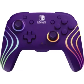 Draadloze controller PDP Afterglow Wave 500-252-PR – paars, draadloze gamepad voor console/pc