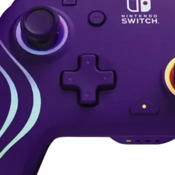 Draadloze controller PDP Afterglow Wave 500-252-PR – paars, draadloze gamepad voor console/pc