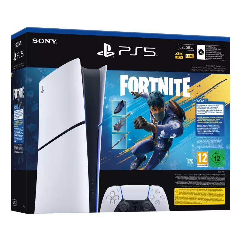 Sony PlayStation 5 (modelgroep - slank) Digital Edition, Fortnite Flowering Chaos-bundel