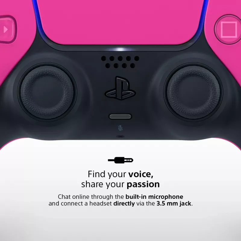 Gamepad Sony DualSense v3 voor PlayStation 5 — roze, Bluetooth & USB Type-C, ingebouwde accu