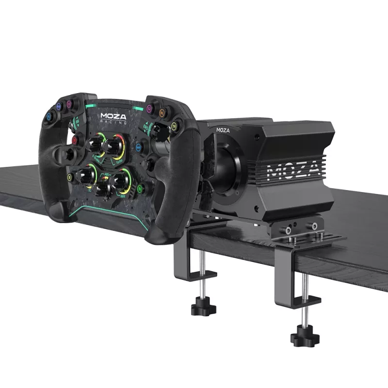 Moza Racing tafelklem, pc, klem, zwart, staal, Moza, R5, R9, R12