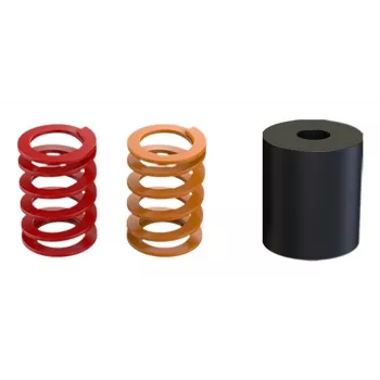 Pedaal-accessoireset MOZA SR-P – 3-delige set, compatibel met MOZA-pedalen, kleuren: zwart/oranje/rood