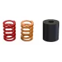 Pedaal-accessoireset MOZA SR-P – 3-delige set, compatibel met MOZA-pedalen, kleuren: zwart/oranje/rood