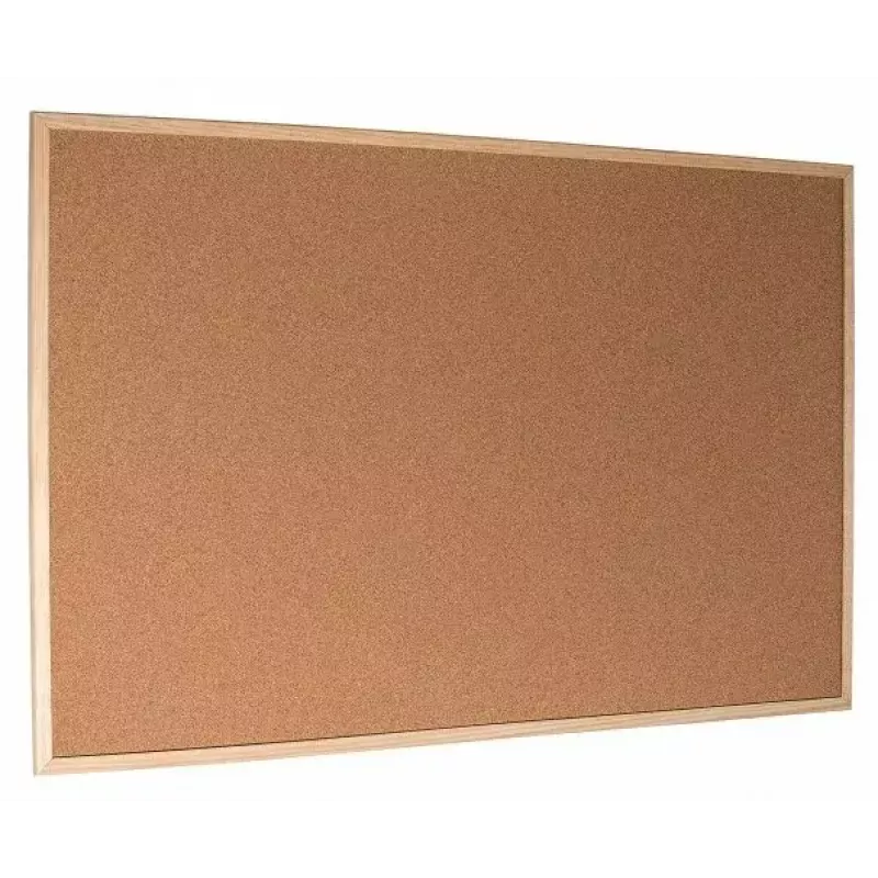 Prikbord ESSELTE 500974 kurken bord 120 x 90 cm met houten frame
