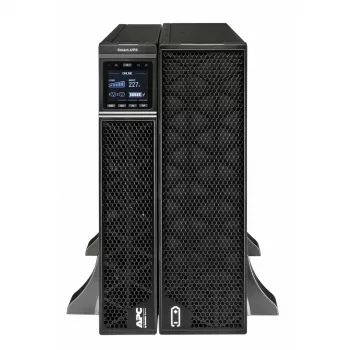 APC Smart-UPS On-Line, 8 kVA/8 kW, rack/tower, 230 V, 2x IEC C13+1x IEC C19+vaste bedrading 3-aderig (H+N+E) uitgangen, netwerkkaart, zonder railset